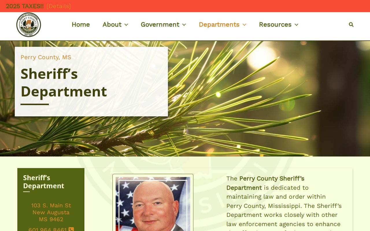 Official Perry County Sheriff’s Department contact page